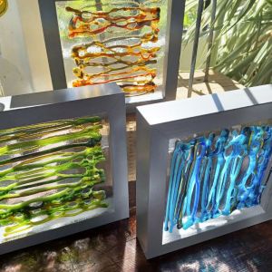 Contemporary Fused Glass Designs for Home and Garden